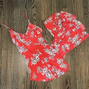 Red Floral Maxi Dress ❤️